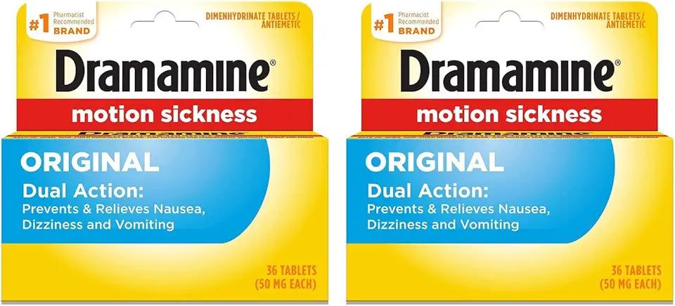 Motion Sickness Relief 36 Count Pack of 2 H3339