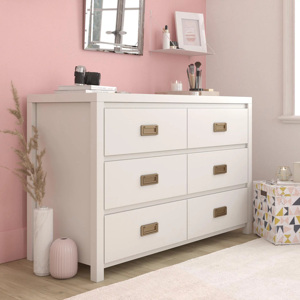 White 6 Drawer Kids' Dresser L605239