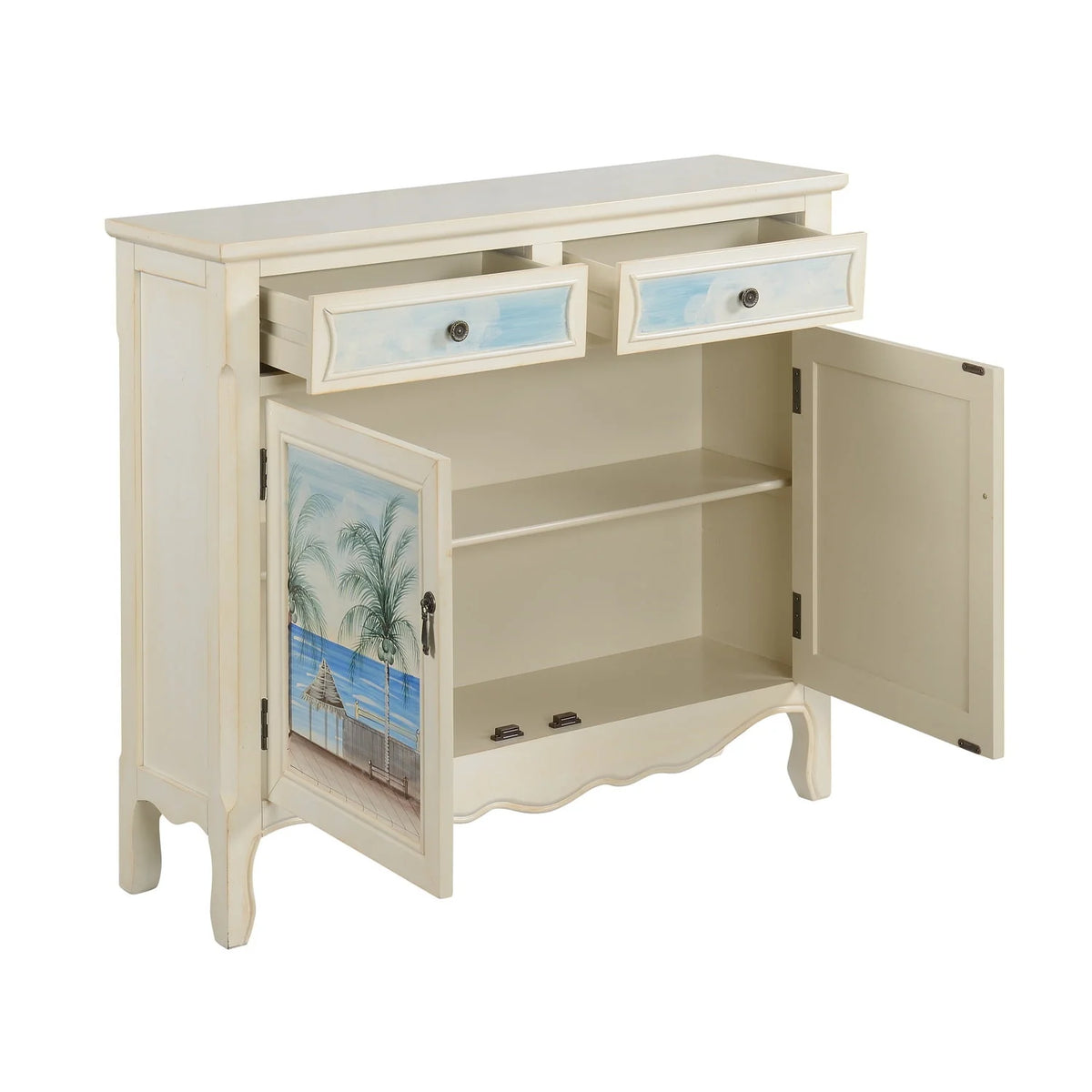 Two Drawer Two Door Cupboard M8859