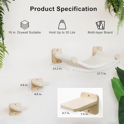 Cat Wall Hammock with Two Steps Set L2293