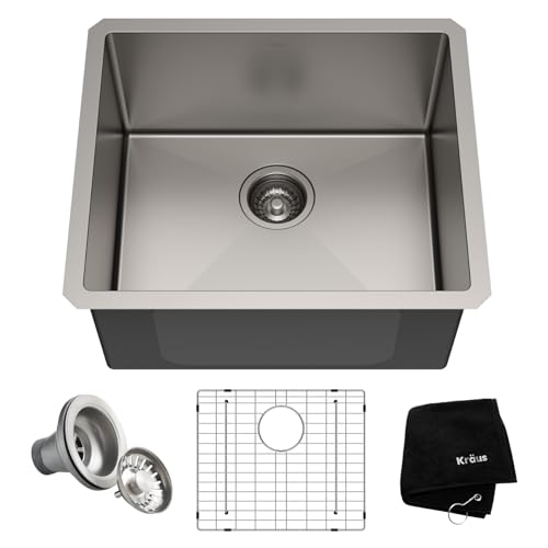 24 Inch 16 Gauge Undermount Single Bowl Laundry and Utility Sink H19709