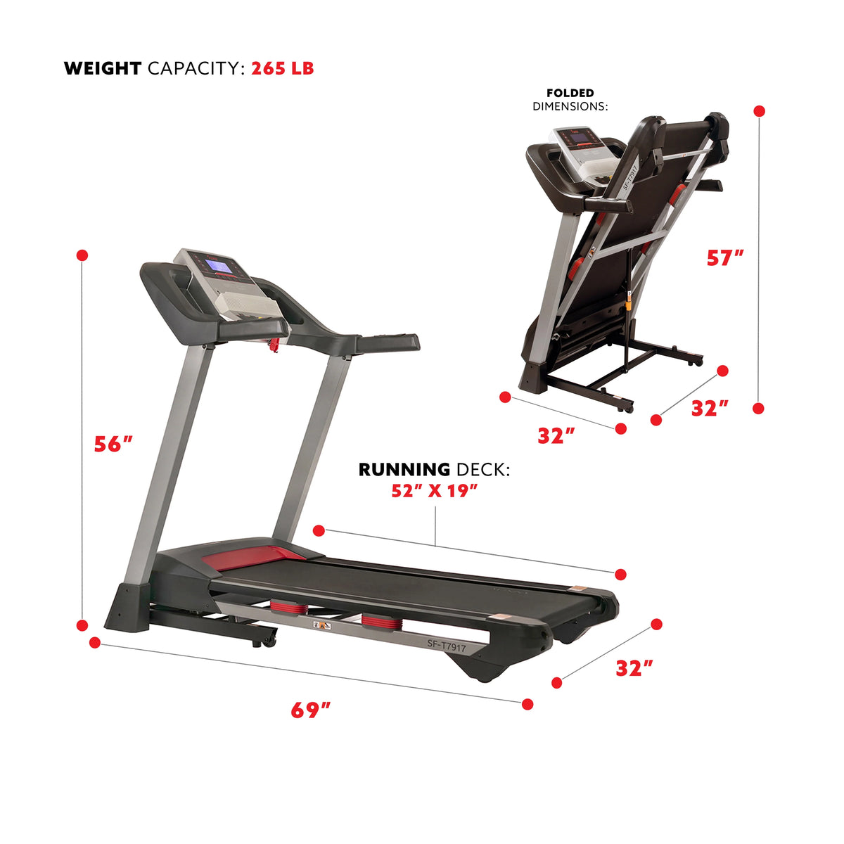 Electric Incline Treadmill with Bluetooth Speakers V842119