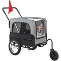 2-in-1 Dog Stroller Pet Bike Trailer Carrier D430749