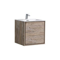 24 in. Wall Mount Nature Wood Bathroom Vanity A3310