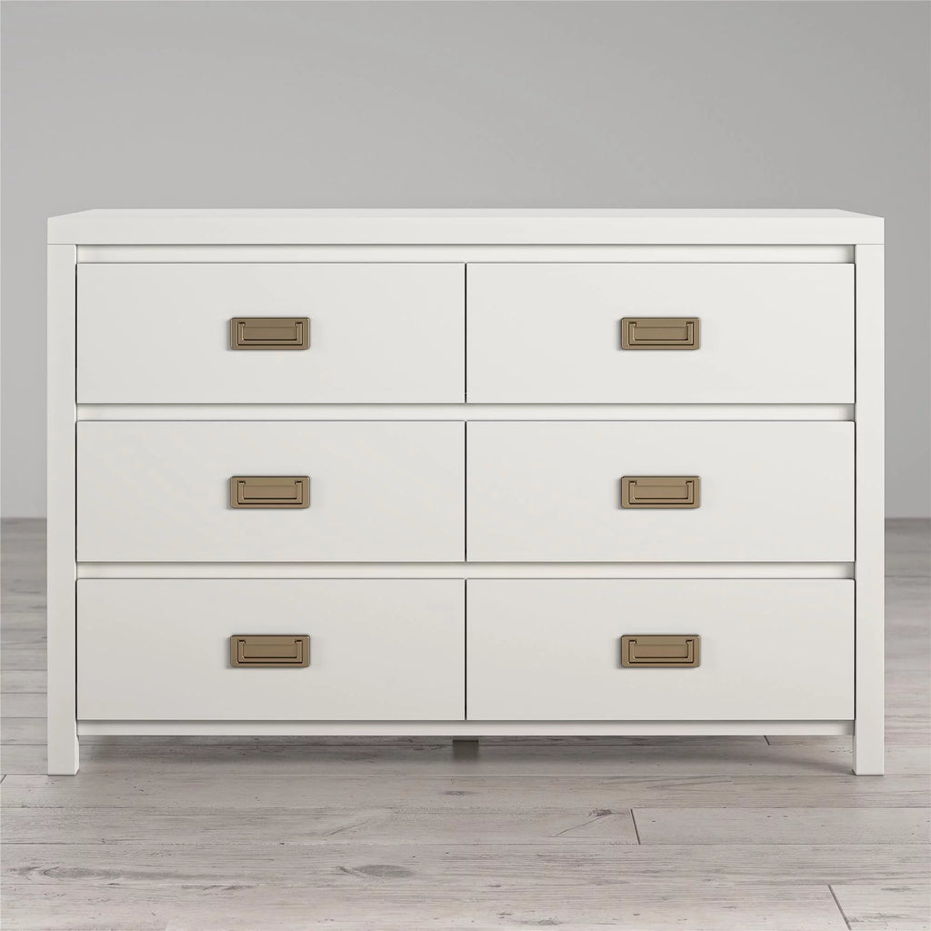 White 6 Drawer Kids' Dresser L605239