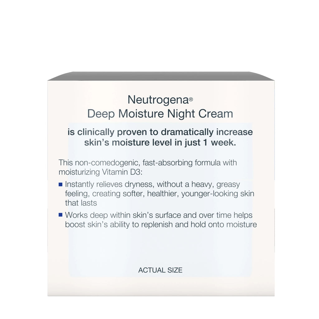Deep Moisture Night Cream with Glycerin & Shea Butter, 2.25 oz N4178