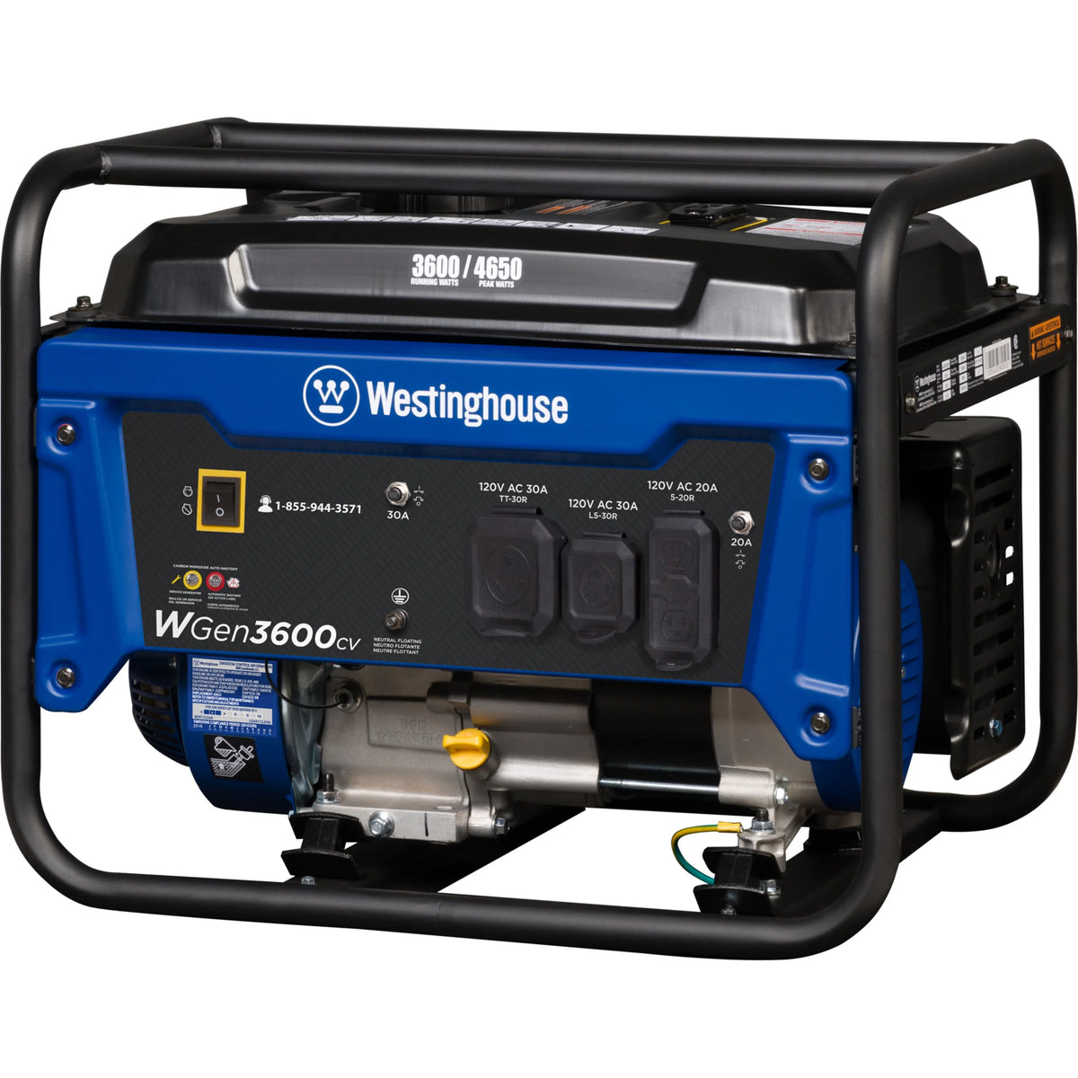 4650 Peak Watt Portable Gas Powered Generator Q713724
