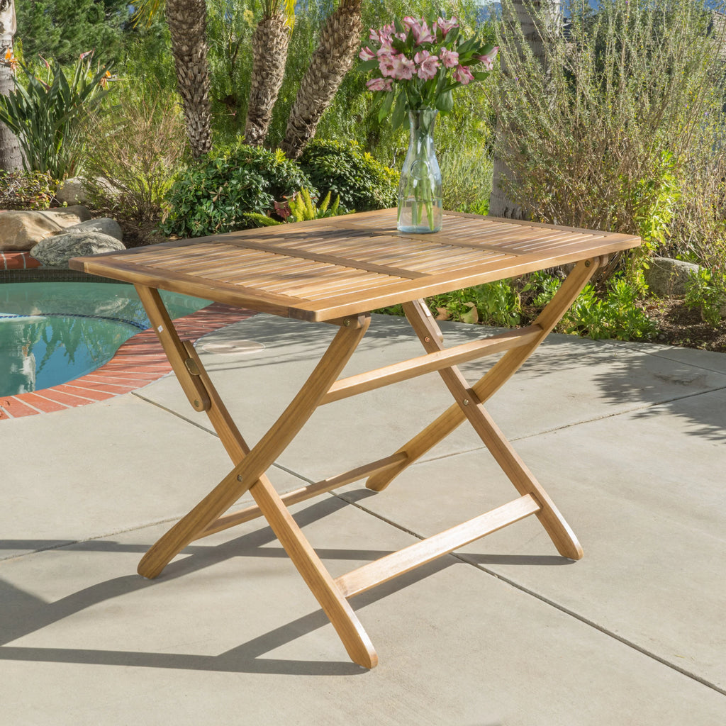 Acacia Wood Folding Dining Table Y998