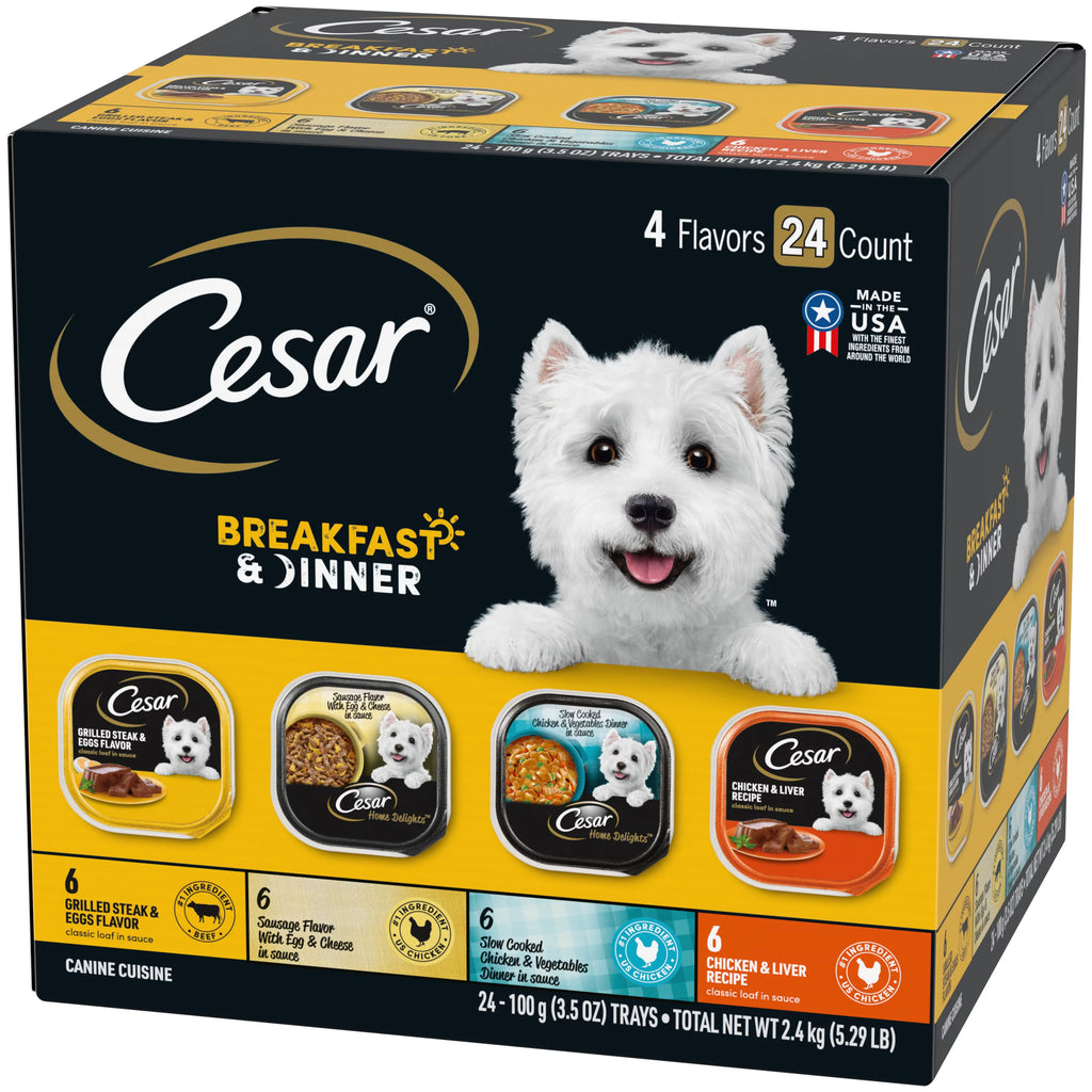 Breakfast & Dinner Variety Pack 24 Pack 3.5 oz Trays L34040