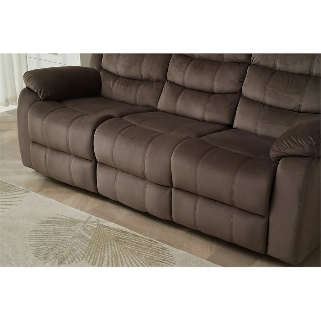 Brown Microfiber Sofa B8235