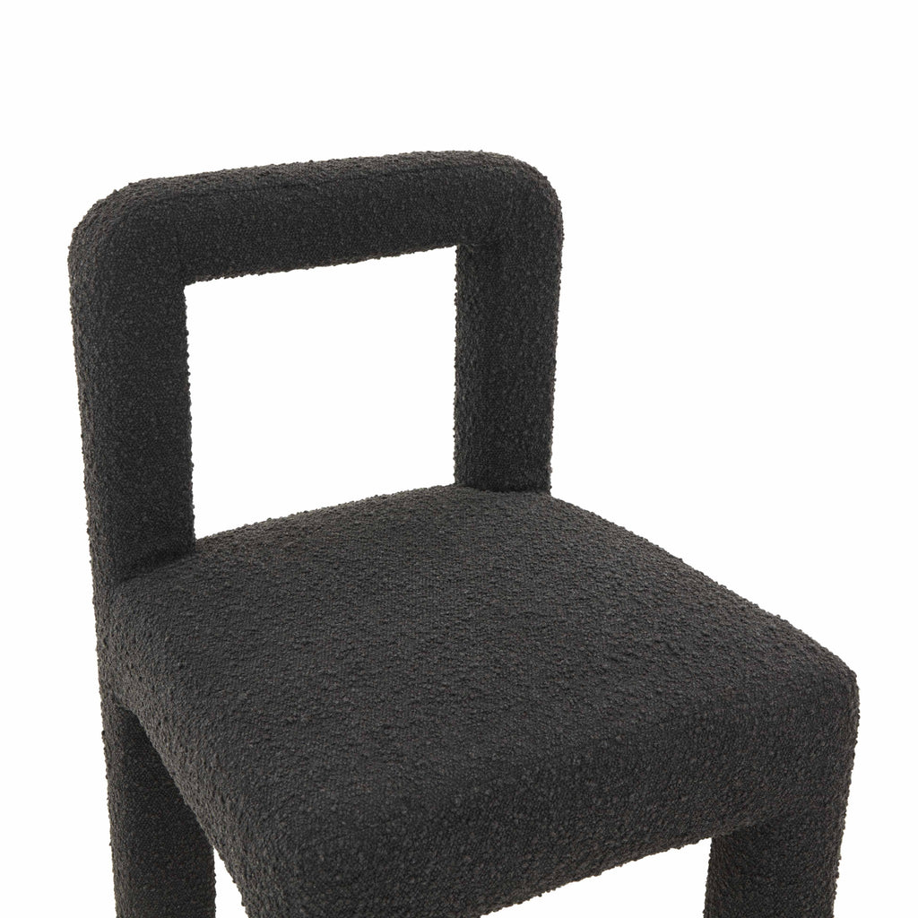 Black Boucle Dining Chair R40966