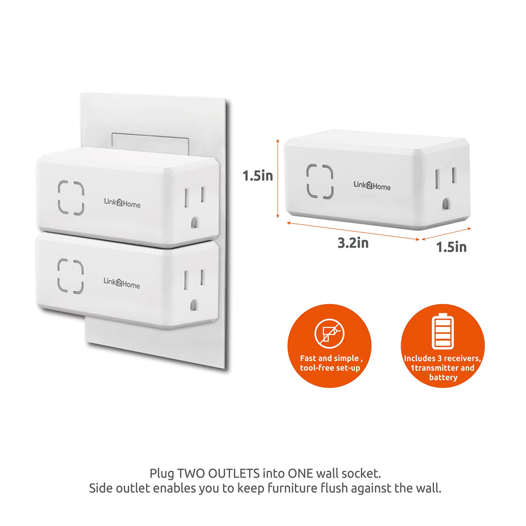 Wireless Remote Control Outlet Switch with Countdown Timer P6140