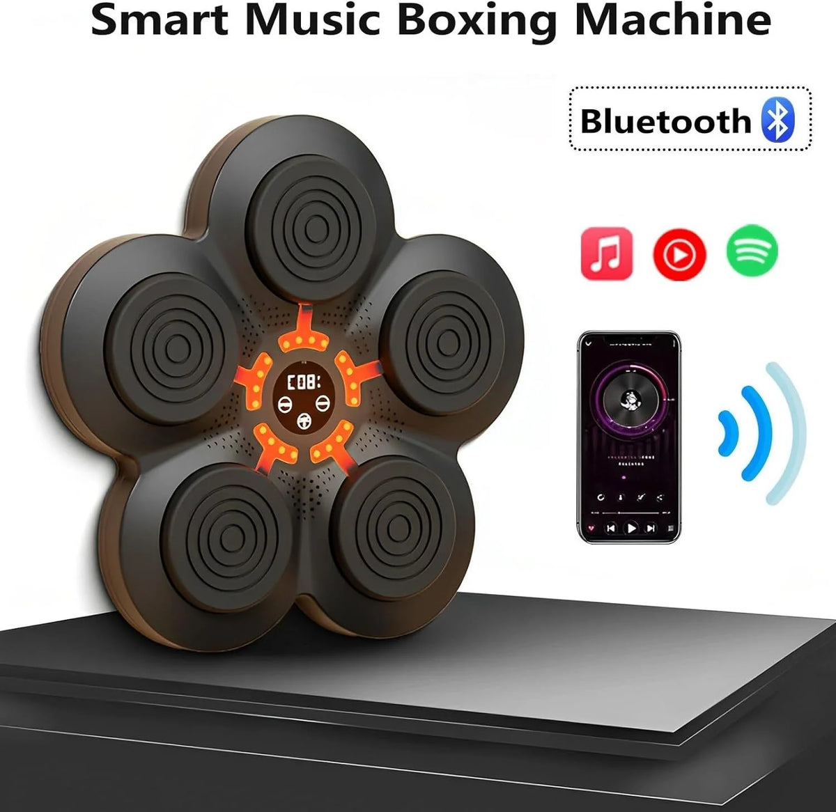 Wall Mounted Bluetooth Music Boxing Machine with Boxing Gloves Z60524