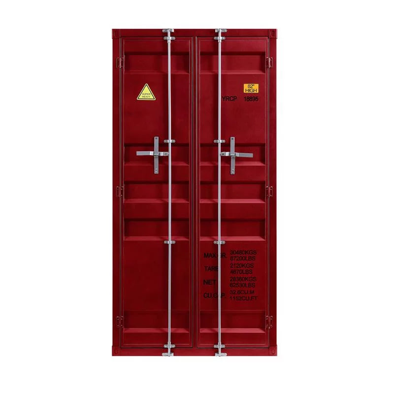 Cargo Wardrobe Double Door Red M312184