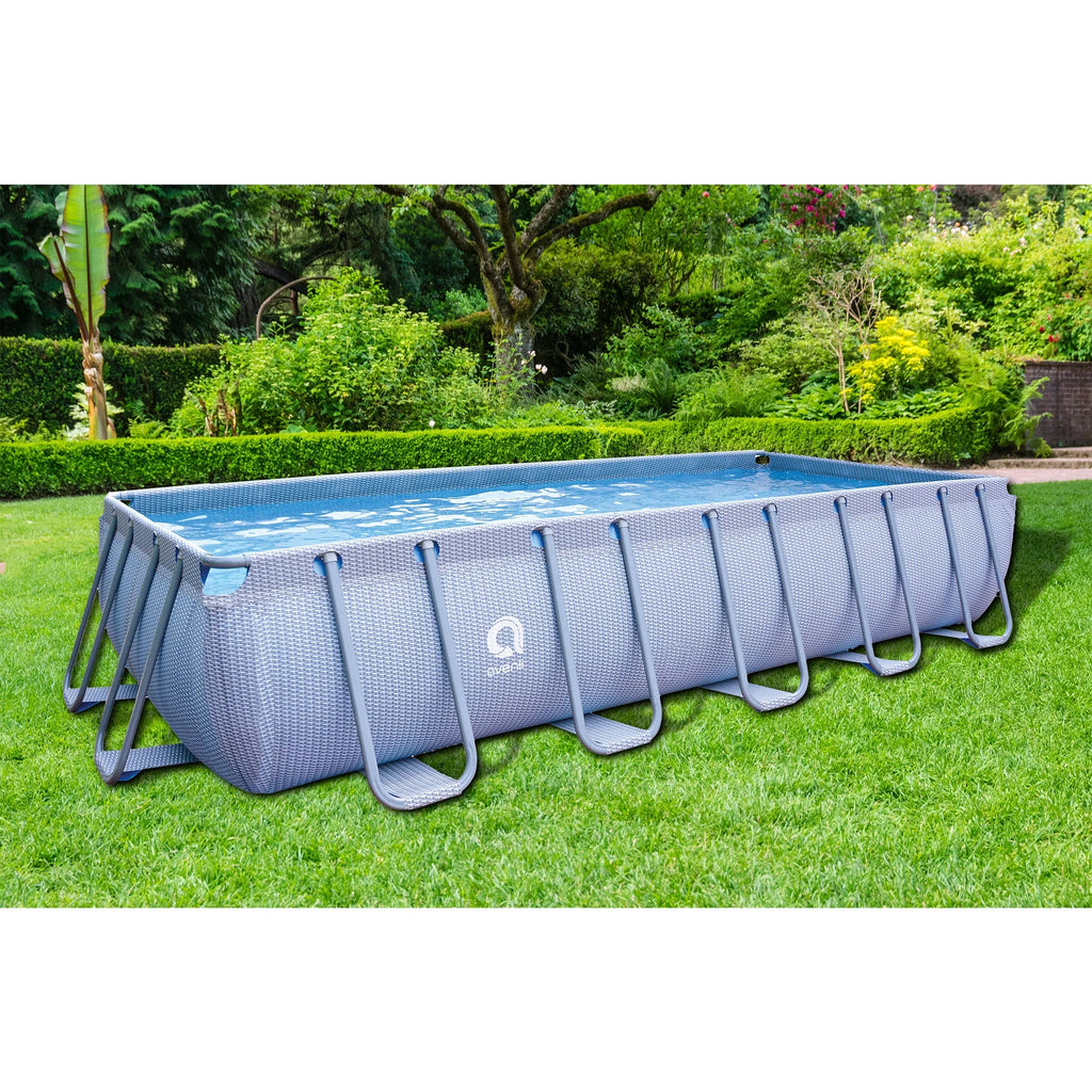 18 Foot x 39.5 Inch Rectangle Above Ground Swimming Pool C27690