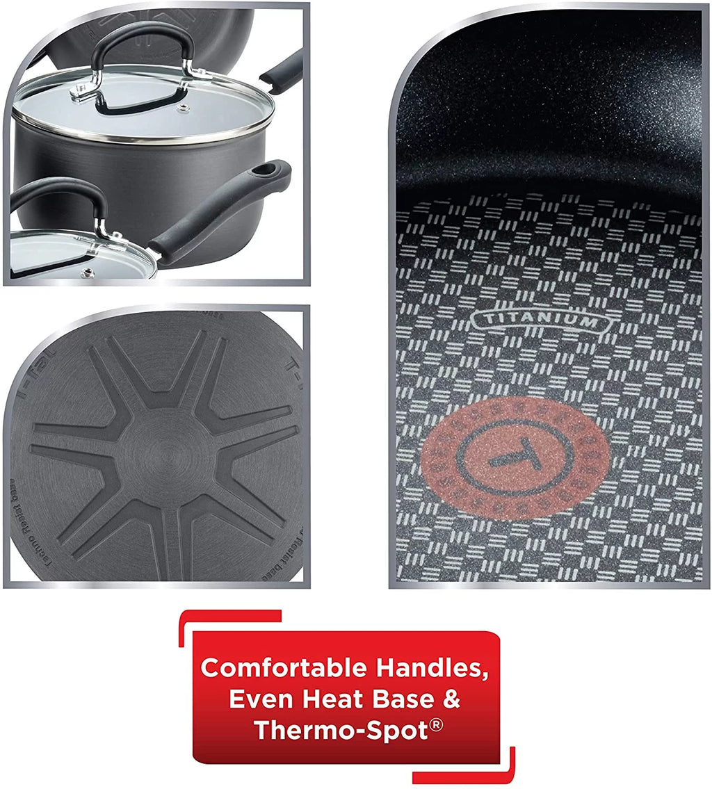 12 Piece Hard Anodized Nonstick Cookware Set I584383