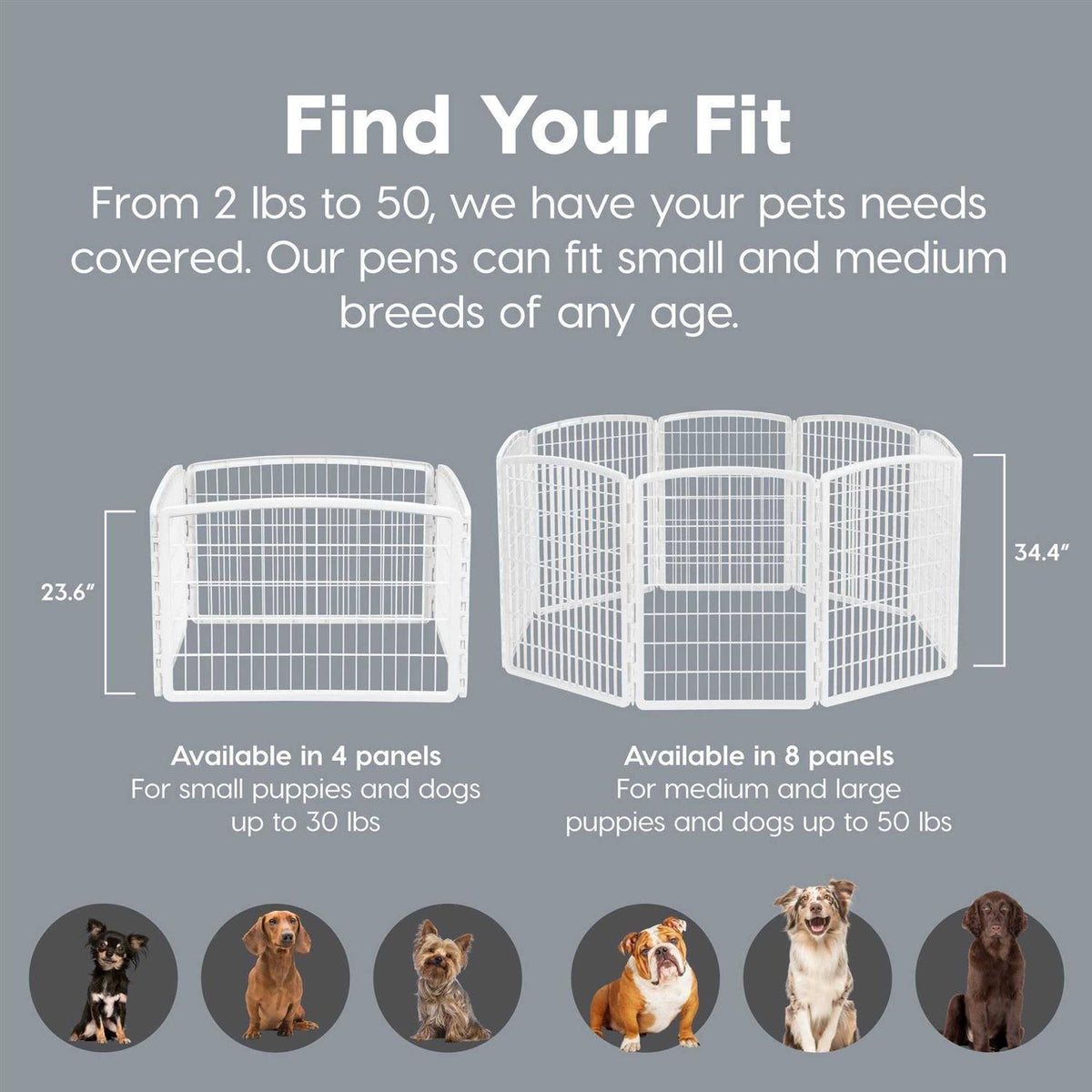 4-Panel Pet Playpen U197