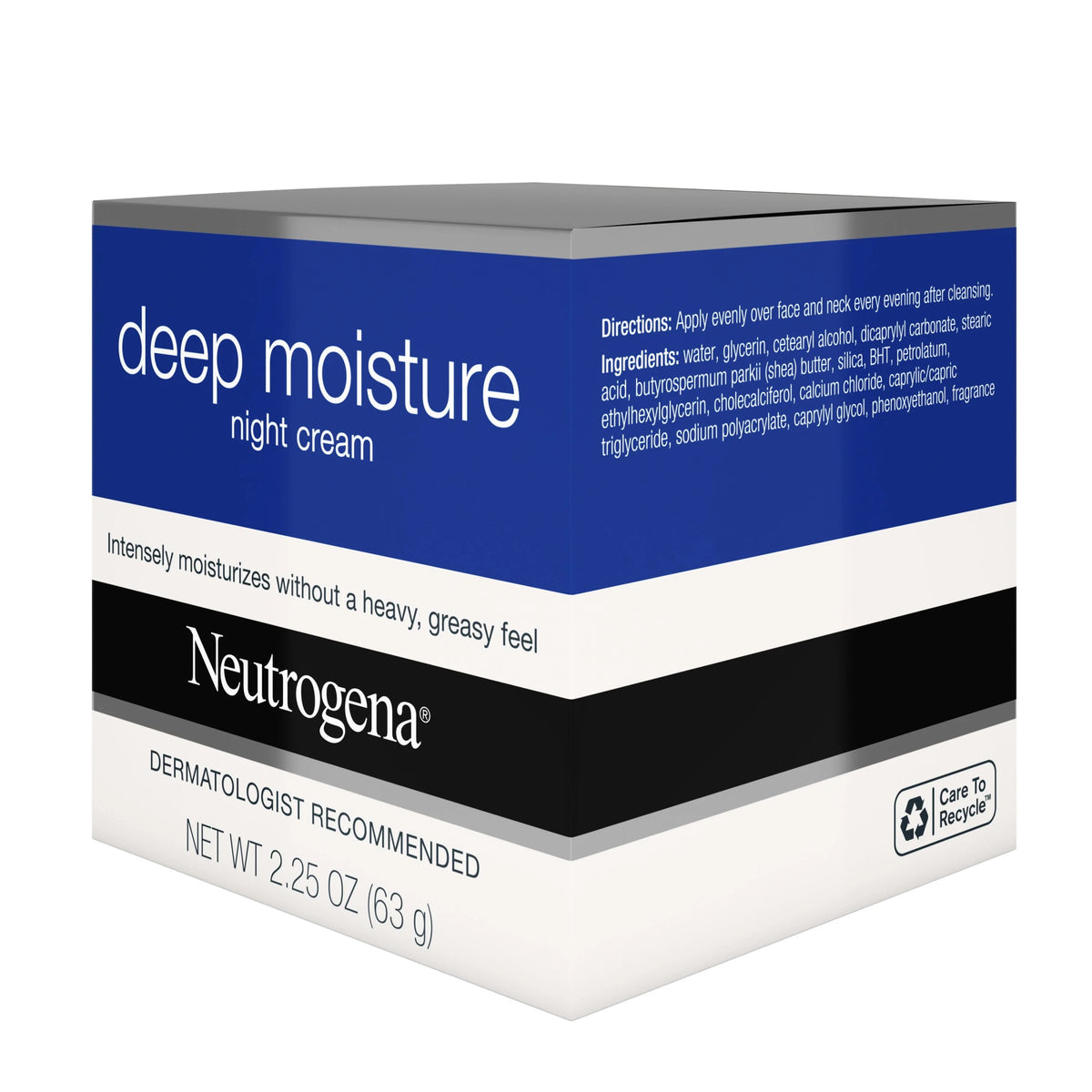 Deep Moisture Night Cream with Glycerin & Shea Butter, 2.25 oz N4178
