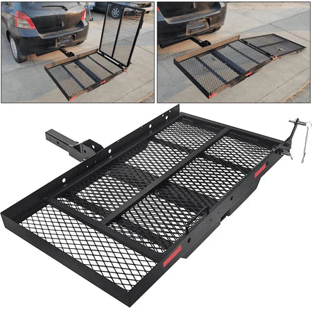 500lbs Hitch Mounted Cargo Carrier with Loading Ramp M872923