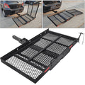 500lbs Hitch Mounted Cargo Carrier with Loading Ramp M872923