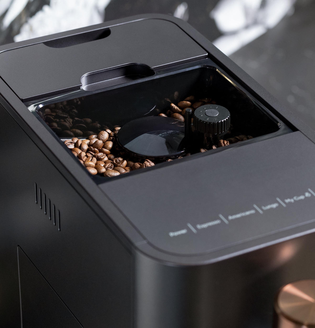 Automatic Espresso Machine with Milk Frother and Bean Grinder, Matte Black, 1.2 Liter U667