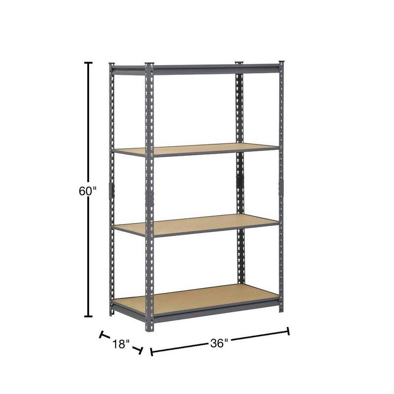 4 Tier Adjustable Steel Shelving Unit S6173