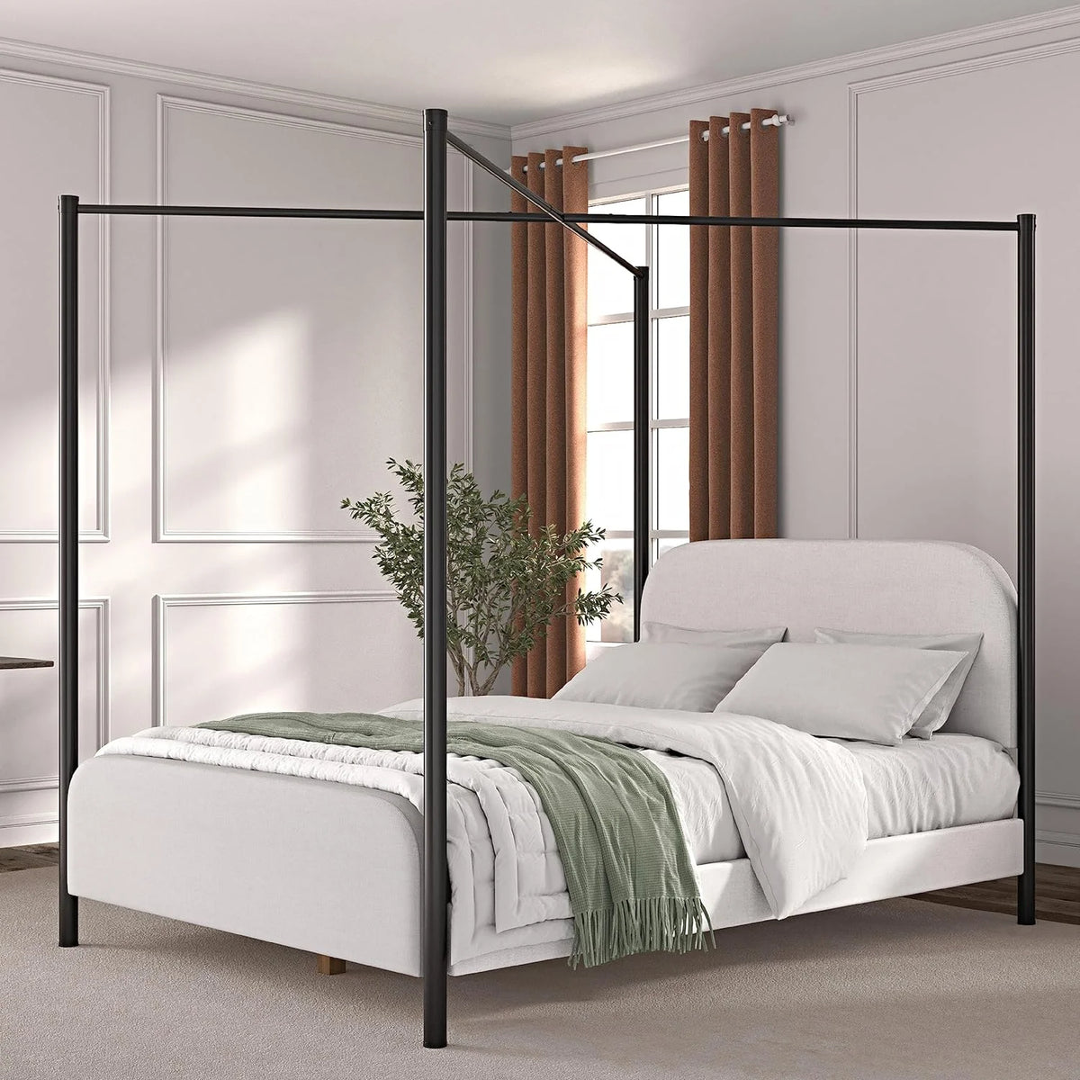 Queen Bed with Upholstered Headboard and Footboard T7795