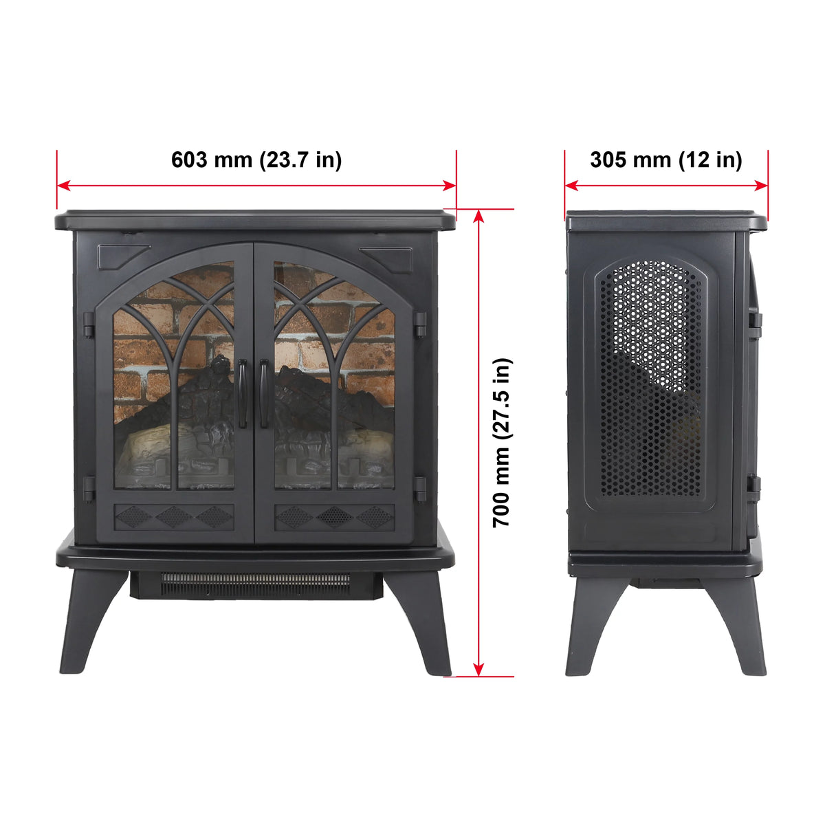 24 Inch 3D Infrared Electric Stove Y8095