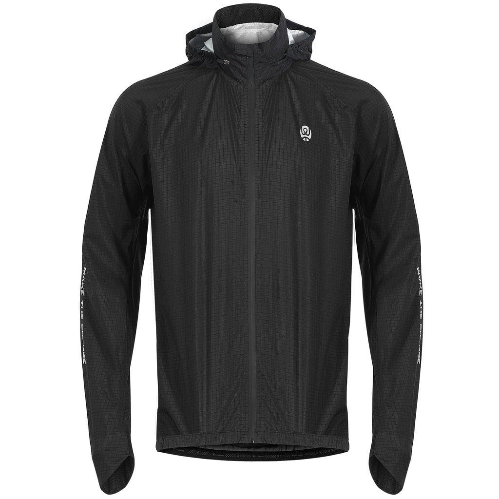 Black Windproof Cycling Jacket S24383