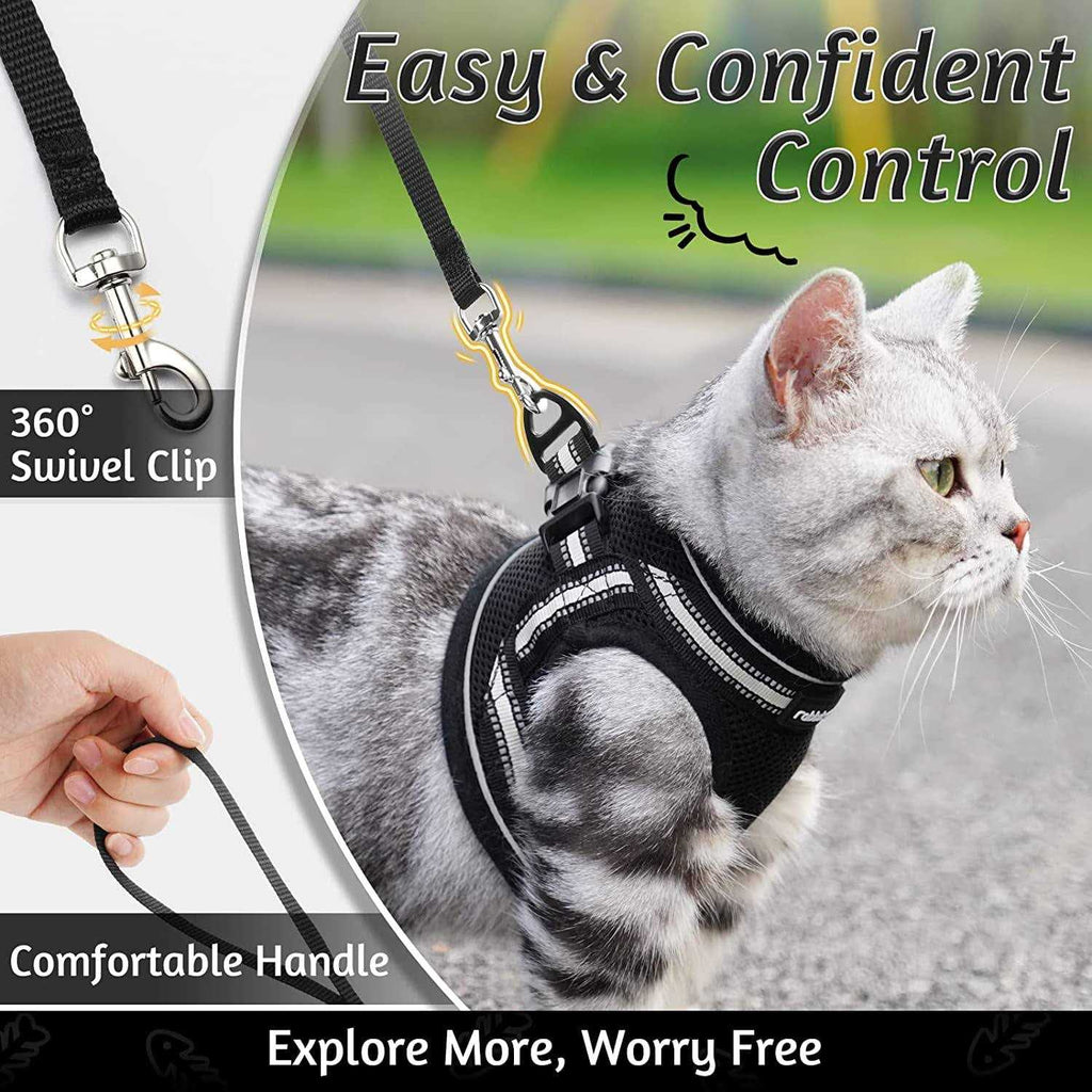 Cat Harness and Leash Soft Adjustable Vest K36454