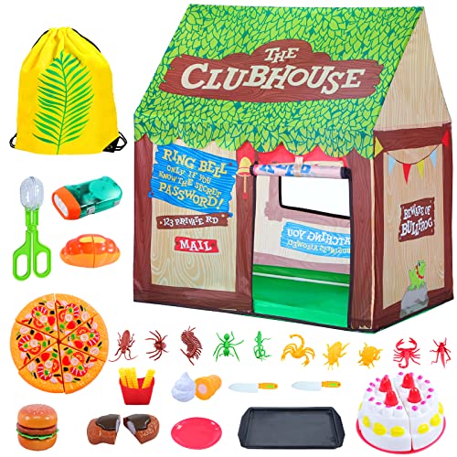 Kids Play Tent with Roll-up Door and Windows E5695