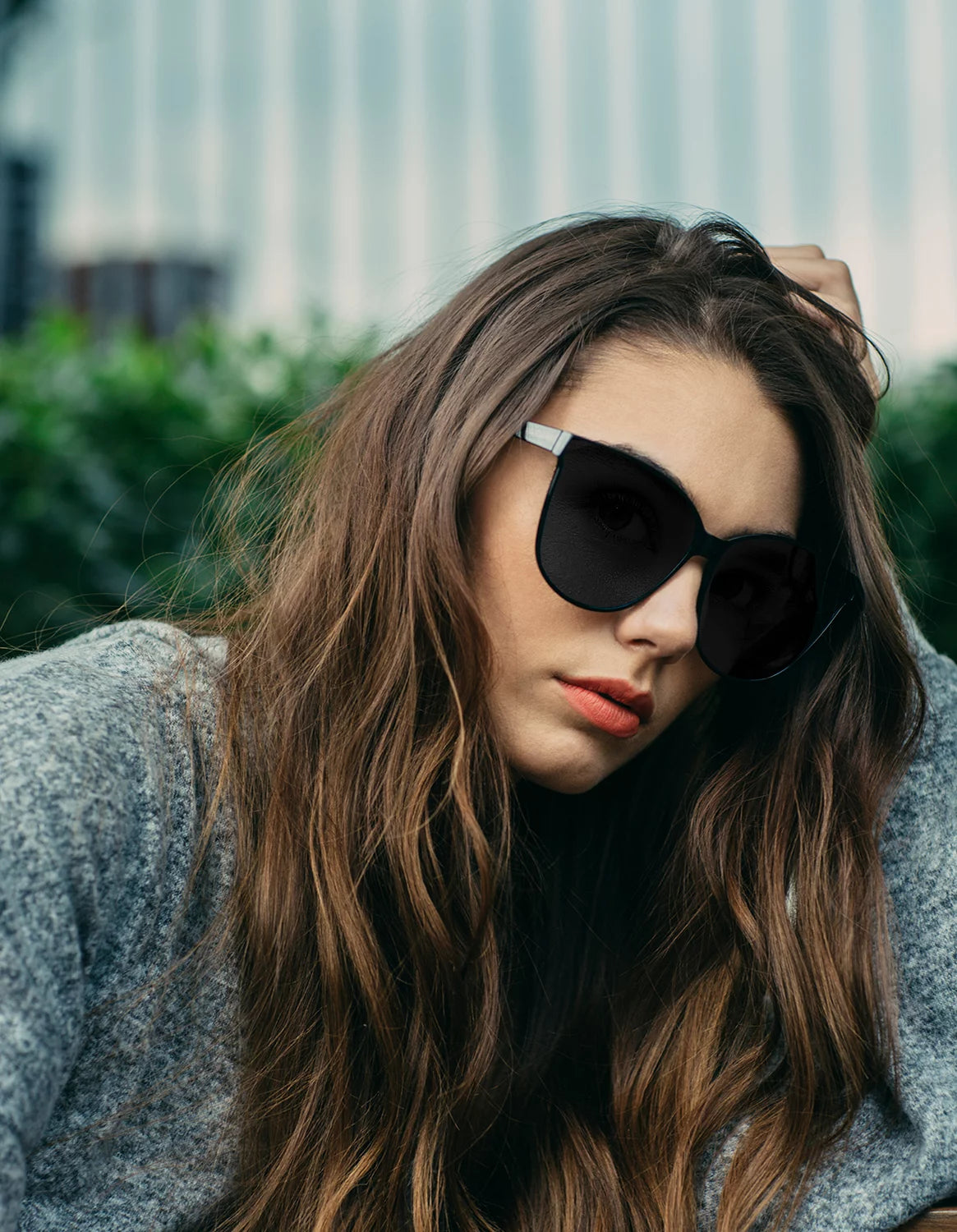 Cat Eye Sunglasses with Polarized UV400 Protection X33646