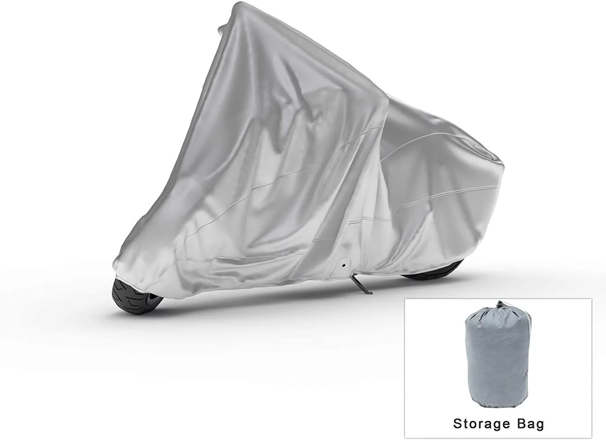 Weatherproof Motorcycle Cover with Storage Bag A9789