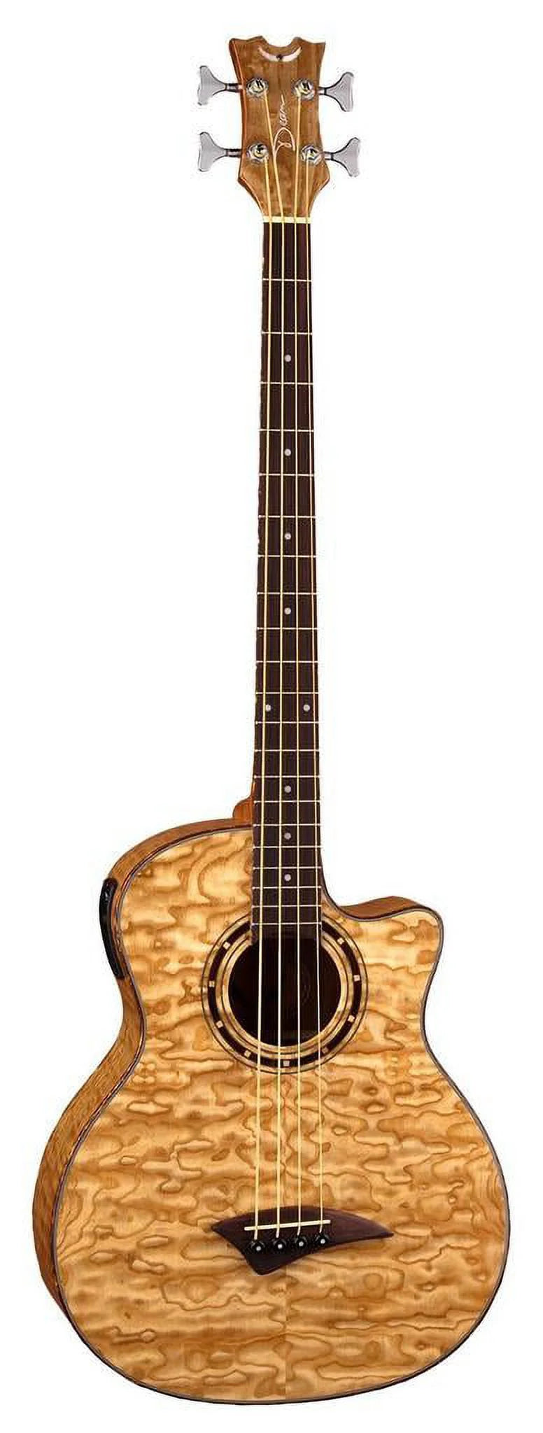 Quilt Ash Acoustic/Electric Bass Guitar A41361
