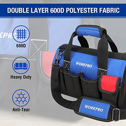 18-inch Wide Mouth Storage Tool Bag with Shoulder Strap S947661