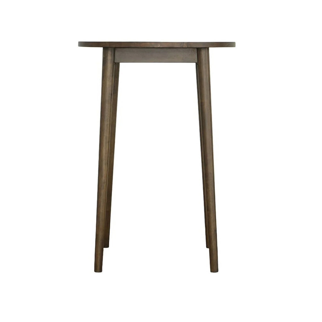Wood Round Bar/Pub Table in Walnut Brown X8005