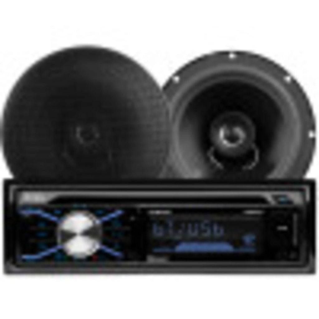 Single Din Car Stereo and Speakers K6145