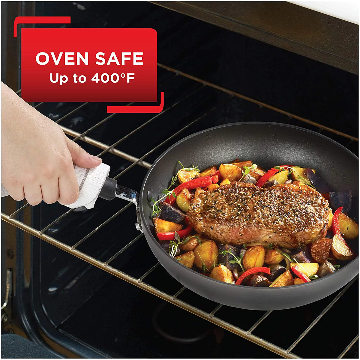 12 Piece Hard Anodized Nonstick Cookware Set I584383