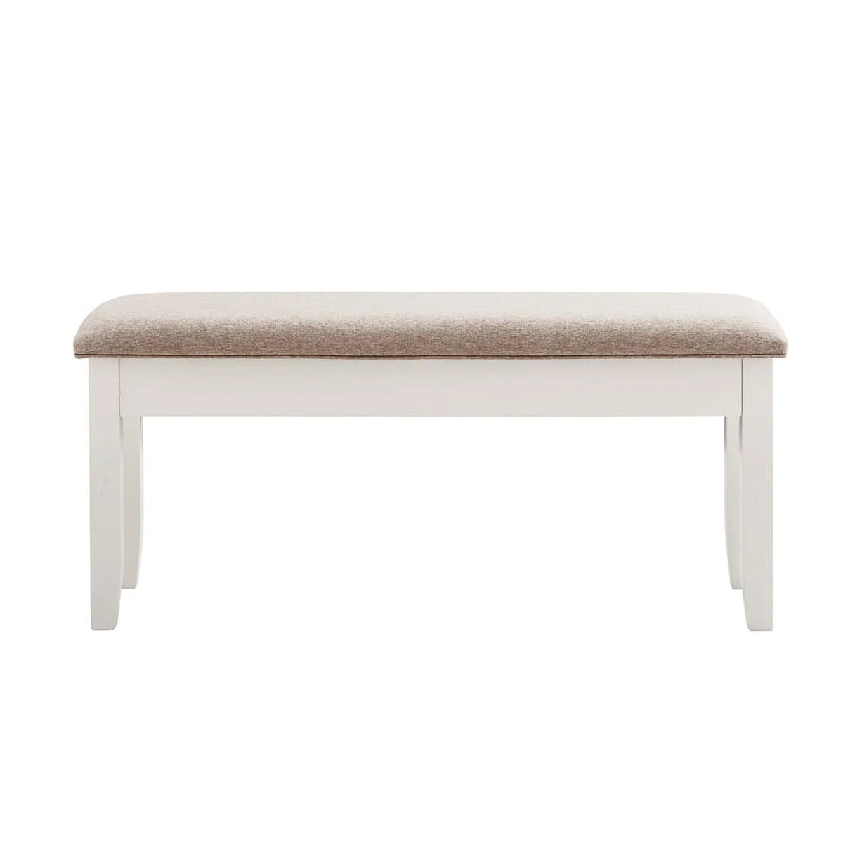 Vanilla White Wood Storage Bench P794