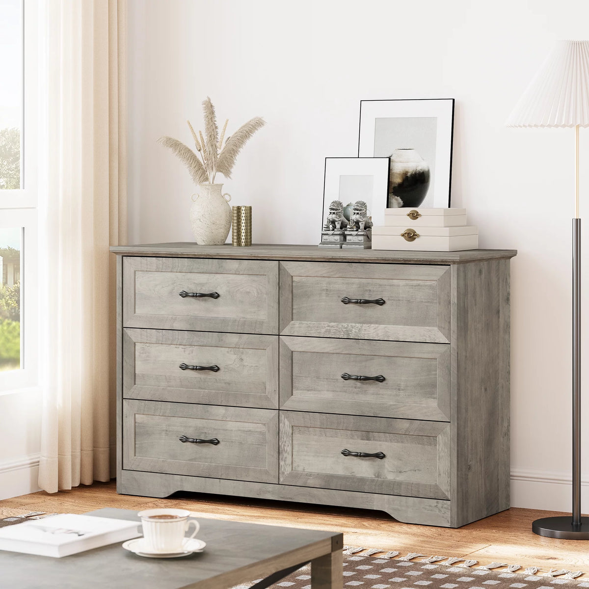 Grey 5 Drawer Dresser U201