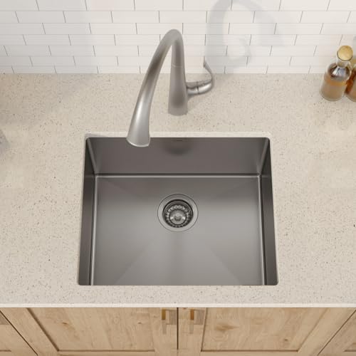 24 Inch 16 Gauge Undermount Single Bowl Laundry and Utility Sink H19709