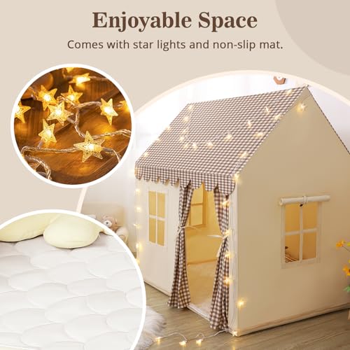 Kids Play Tent with Roll-up Door and Windows E5695