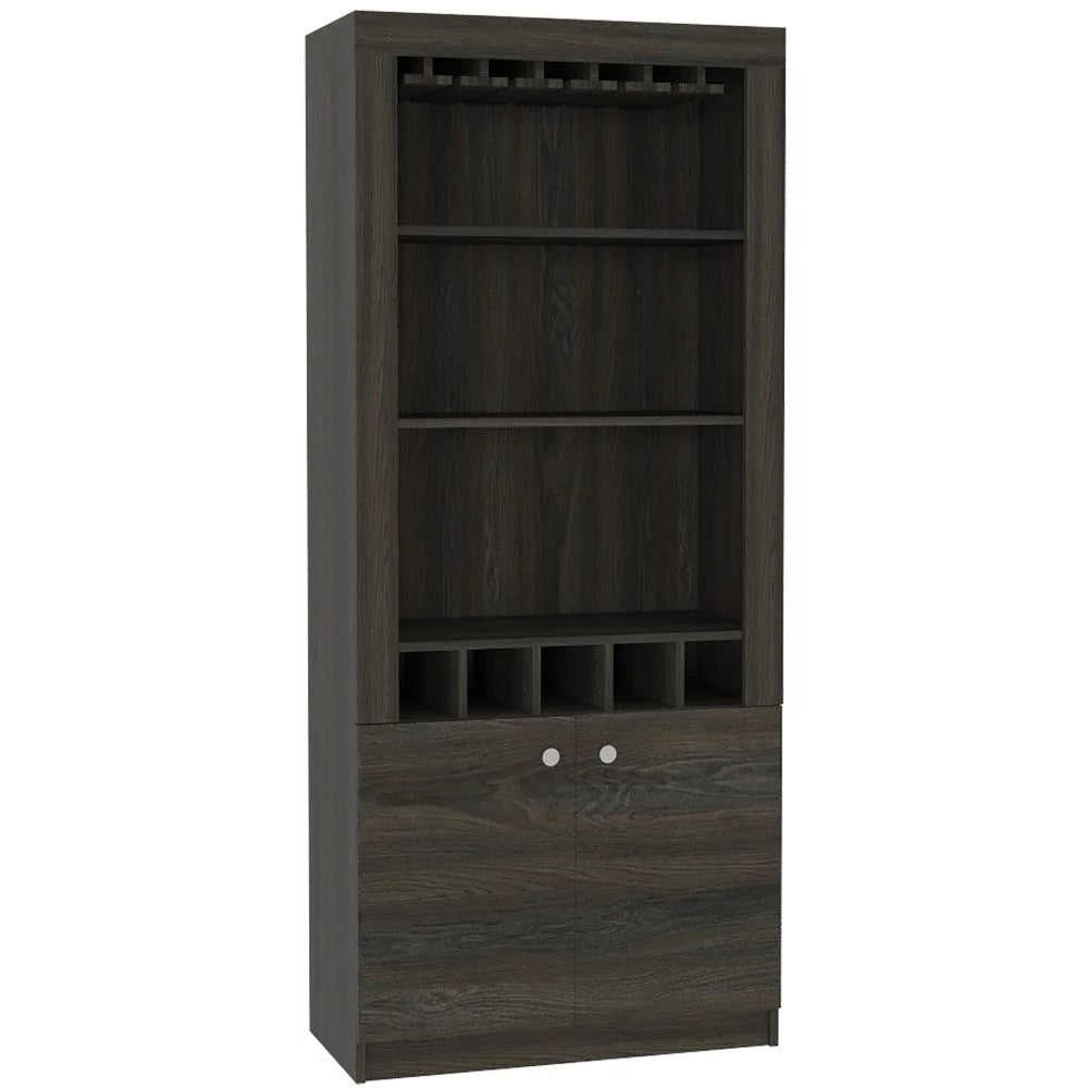 Bar Cabinet with Five Wine Cubbies B7828