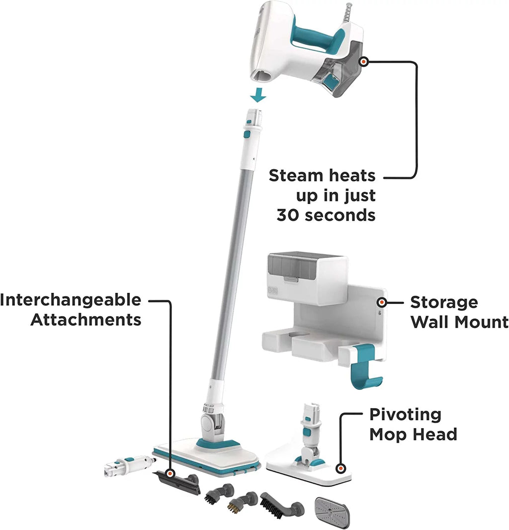 Multipurpose Steam Cleaning System with 7 Attachments Q2536