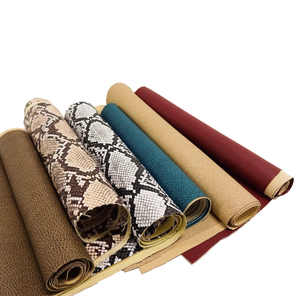 54" x 8 Yards 100% Polyester Faux Leopard Leather F685221