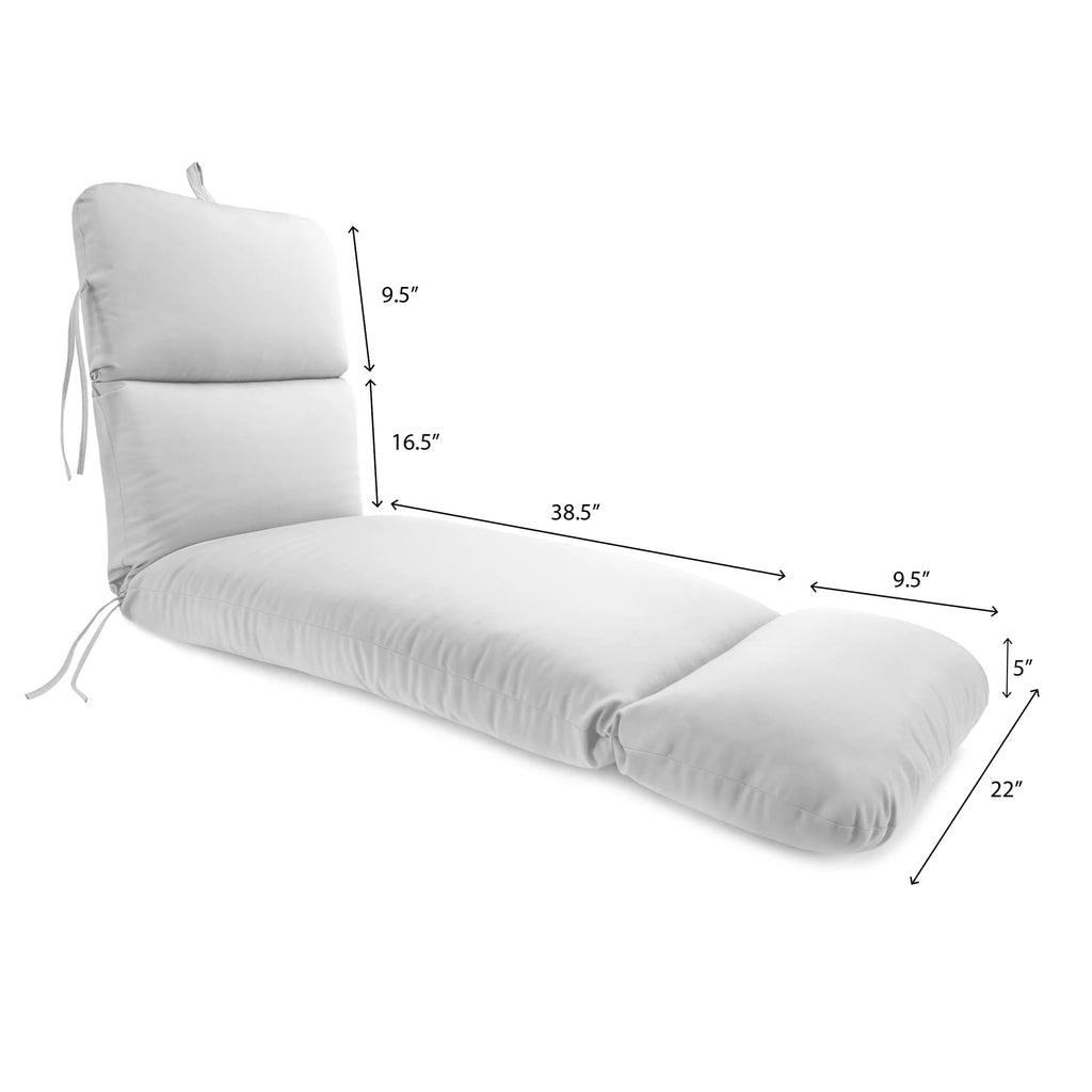 74" x 22" Terracotta Red Outdoor Chaise Lounge Cushion with Ties A293477