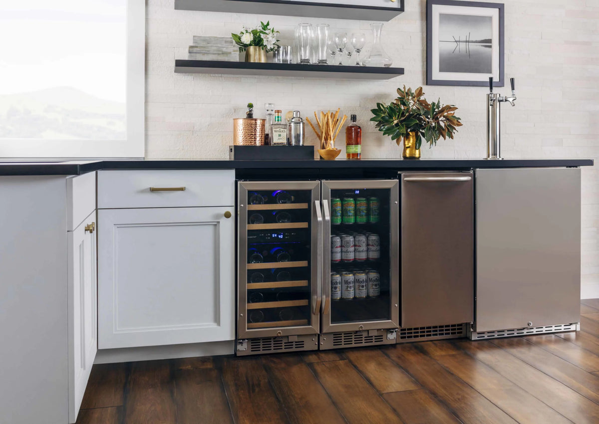 24 Wide 142 Can Built-In Beverage Cooler Stainless Steel P701374