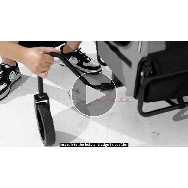2-in-1 Dog Stroller Pet Bike Trailer Carrier D430749