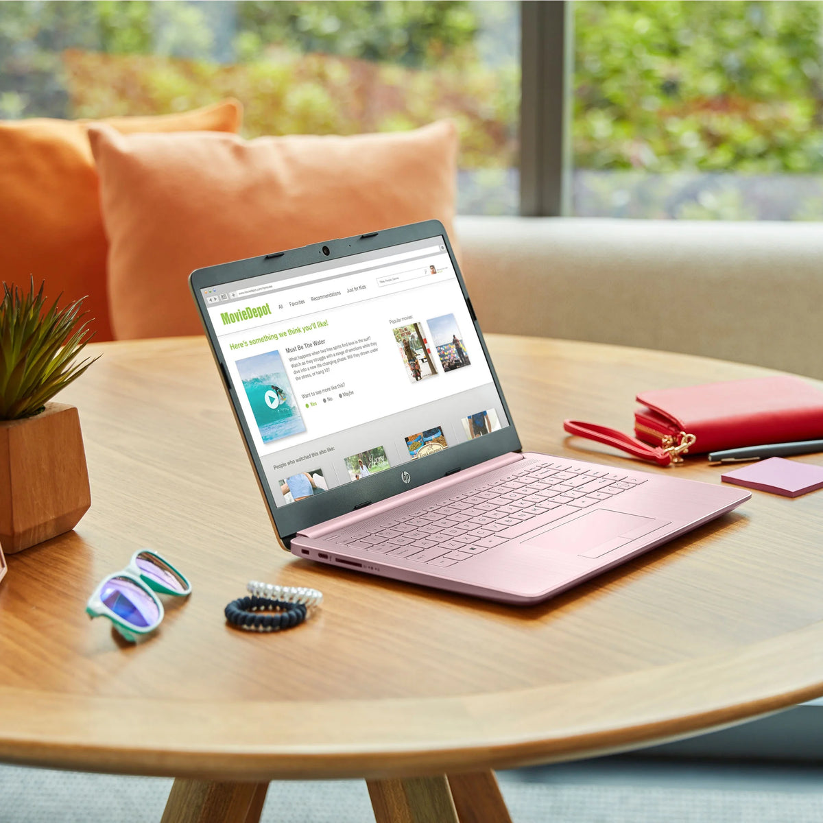 14 inch Laptop Intel Processor 4GB RAM 64GB eMMC Pink K983