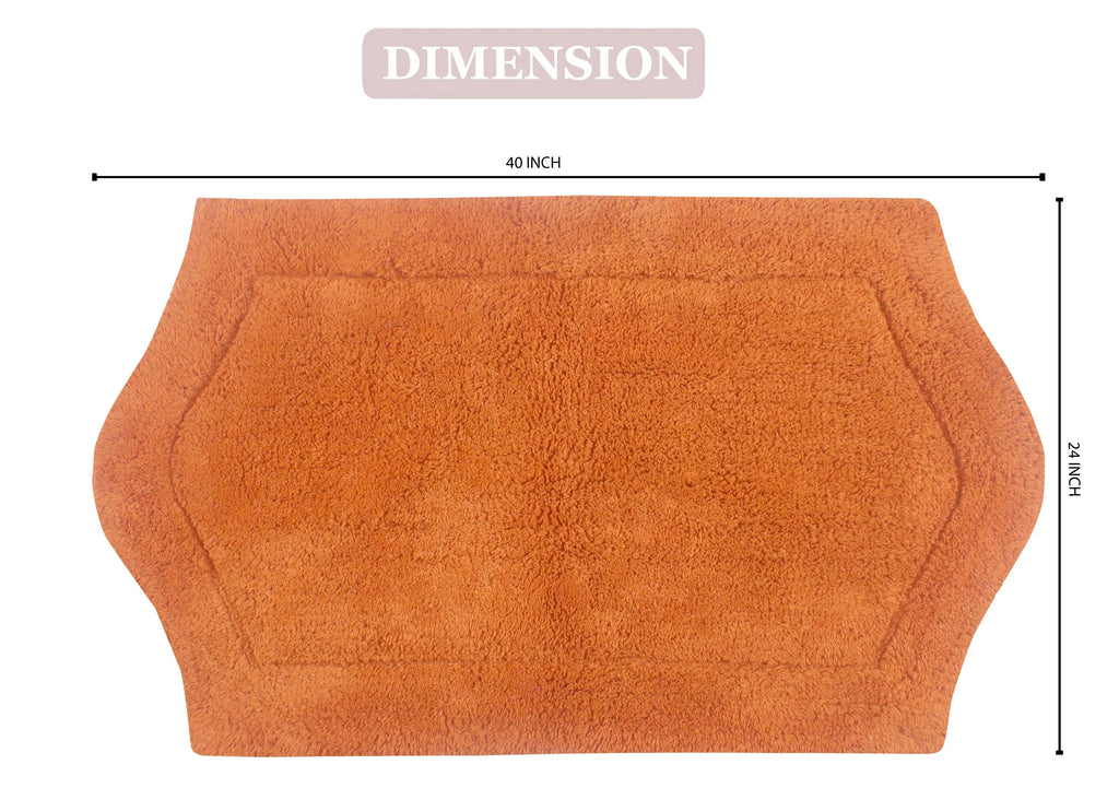 100% Cotton Tufted Non-Slip Bath Rug 24"x40" L515